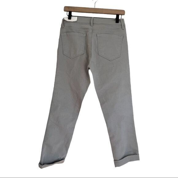 Loft Outlet Modern Cuffed Crop Jean Gray Size 2 - Picture 5 of 8